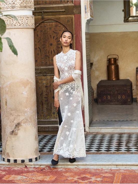 Doen Dresses & Skirts - Doen New Evangeline Dress Heirloom Pearl Small